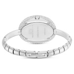 Imber bangle watch Swiss Made, Metal bracelet, Silver tone, Stainless steel